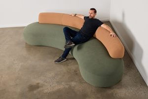 Studio Pip has designed a curved sofa that has a variety of pieces to create your own modular